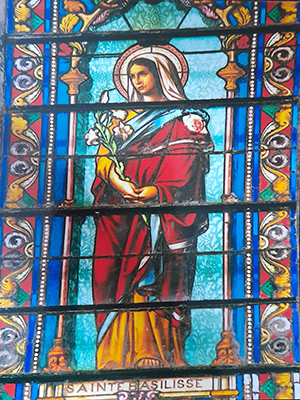 vitrail Sainte Basilisse